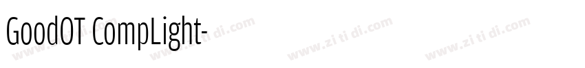 GoodOT CompLight字体转换
